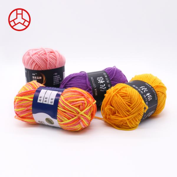 50g Weight Milk Cotton Material Knitting Wool Thread Yarn for Garment Sewing and More