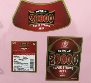 Wholesale Custom beer bottle print label , wine self adhesive label printing from china suppliers