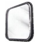 Rectangular Portlight Boat Aluminum Steel Marine Windows , Fixed Windows