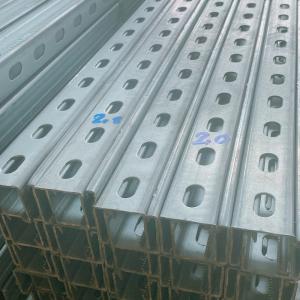 Wholesale Slotted Hot Dip Galvanized Strut C Channel Max Load 2.50kg/m 1.5mm - 2.5mm from china suppliers