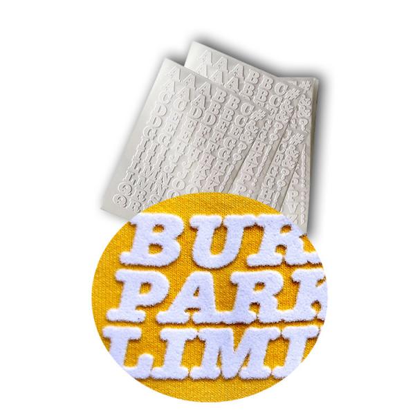 Custom 3d Silicone Heat Transfer Label Letters Sticker For DIY Craft T-Shirt