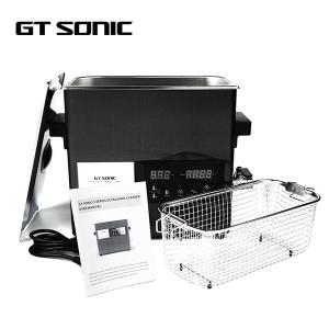 Wholesale Digital Touch Panel Heated Ultrasonic Parts Cleaner 6L 40kHz With Holder / Drain from china suppliers