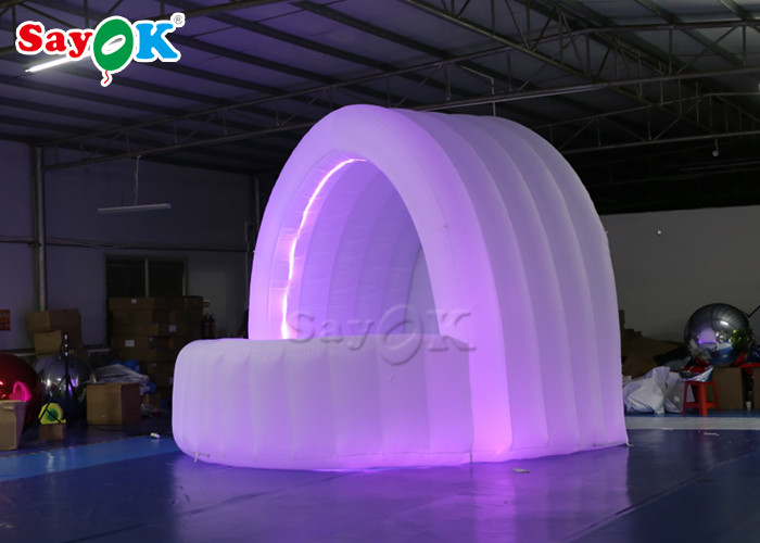 Oxford Cloth Inflatable Bar Tent 3.5x3.5x3m Customized Logo