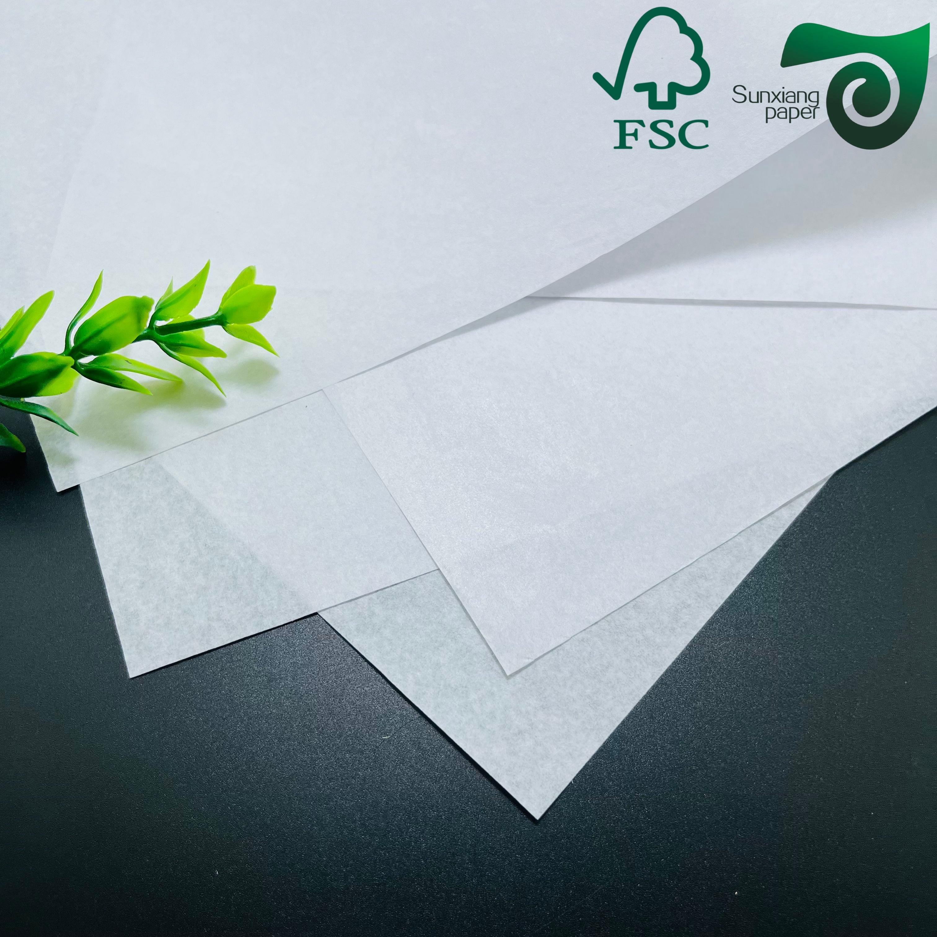 FSC Width White Translucent Tissue Paper Roll For Fruit Wrapping 15gsm 17gsm