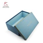 Blue Skincare Personalized Cardboard Boxes Shoes Gift Packing With Logo