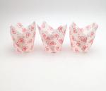 Baking Muffin Cupcake Food Grade Printed Tulip Paper Cups