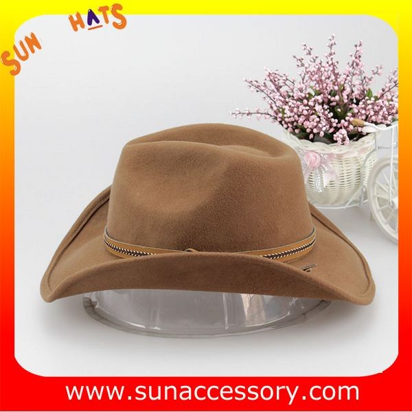 Fashion hot sale Western cowboy or cowgirl hats for mens and womens,100% Australia wool felt camcelhats