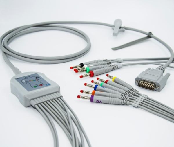 Mortara Banana Plug EKG Cable Set 3.0 Cable Diameter For Patient Monitor