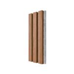 Sound Proof Walnut Acoustic Wood Slat Panels Eco Friendly Engineered Veneer