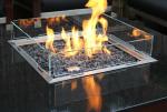Backyard Garden Bonfire Corten Steel Gas Fire Pit 34inch Wide
