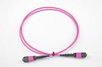 MTP MPO cable , MTP MPO Patch Cable 12 fiber OM3 OM4 50/125um Plenum Rated 40G