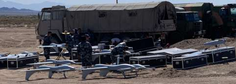 25 Kg Level Folding 5 Kg Internal Space Cylindrical Launch High-speed Target Drone Cruising 150 Km/h