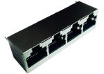 1x4 Vertical Mount 180 Degree , 4x Rj45 Top Entry LPJEF5240DNL Straight 8P8C