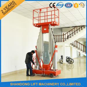 Wholesale 200kg Capacity 12m Height Hydraulic Aluminium Ladder Aerial Work Platform Lift With CE from china suppliers