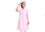 Medical Fabric Anti Chlorine Womens Nursing Scrubs With Two Front Patch Pockets