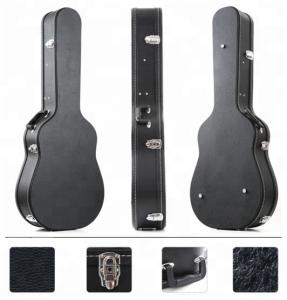 Wholesale Black Arch Top Acoustic Wooden Guitar Case Hardshell With Rugged Exterior from china suppliers