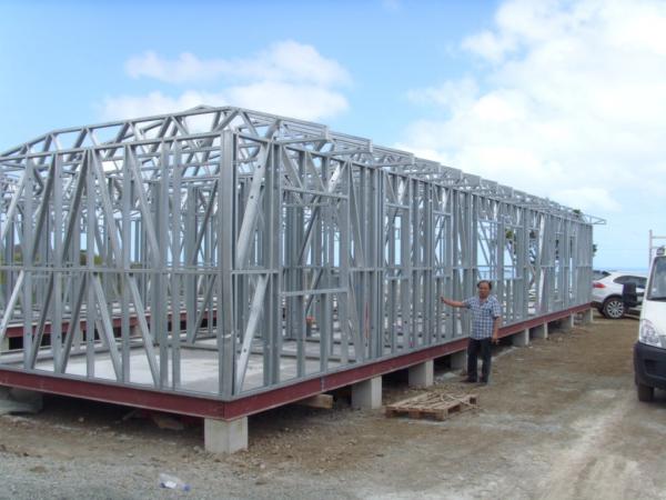 EU/USA/NZ/Australia Standard Light Steel Frame Prefabricated Kit Home For South American