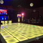 50x50cm LED Matte Frost Dance Floor Tile Panels For Wedding Party