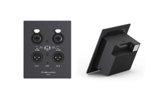 Wholesale Aluminum 2x2 Dante Audio Receiver Dante Audio Interface 3 Pin XLR from china suppliers