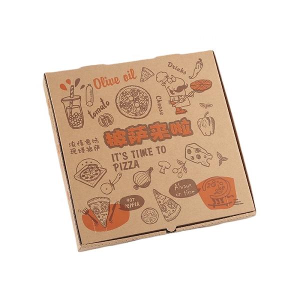 Fast Food Cartons Pizza Container Box Package 18x18 Corrugated Board