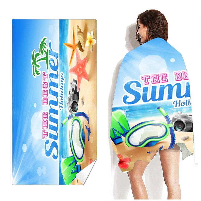 Customizable Cartoon Printing Beach Towel and Soft Lady Design Ideal for Everyday