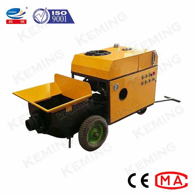 15mm Aggregate Diesel Engine Small Concrete Pump 6m3/H
