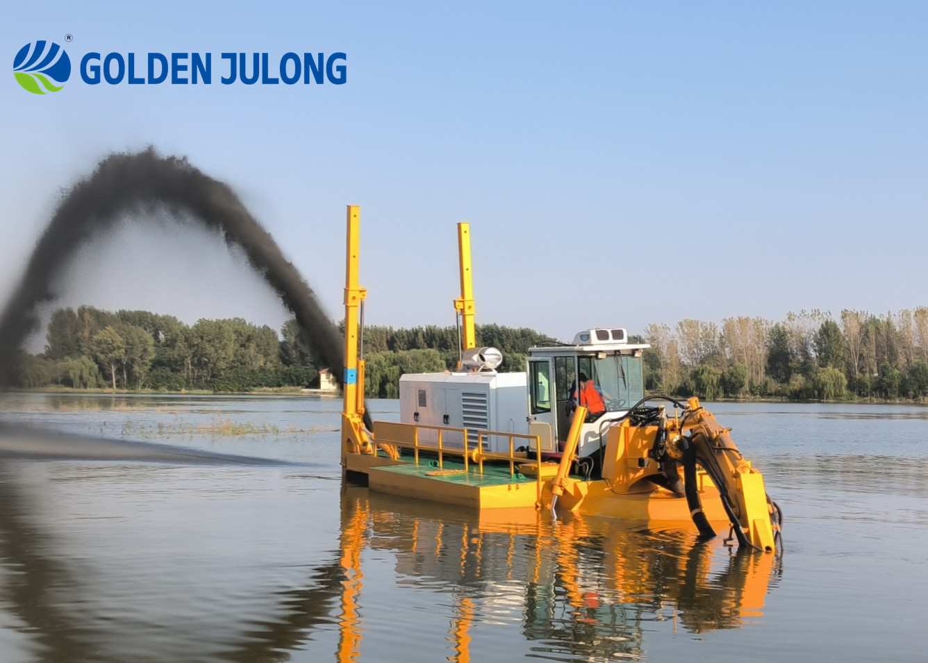 Multi Function Amphibious Dredging Machine Suitable For Shallow Water JLAMD220