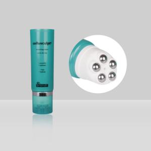 Wholesale Lotion Custom Cosmetic Tubes D50mm Plastic Round Shaped With Massage Stainless Steel Ball from china suppliers