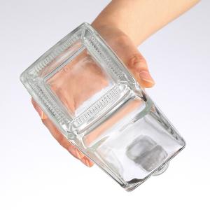 Wholesale Transparent Square Glass Wine Bottles European Vodka Bottles 700mL Glass Collar SCREW CAP from china suppliers