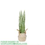 Home Decoration Basket For Plants Cotton Rope Woven Rattan Flower Pots Planter
