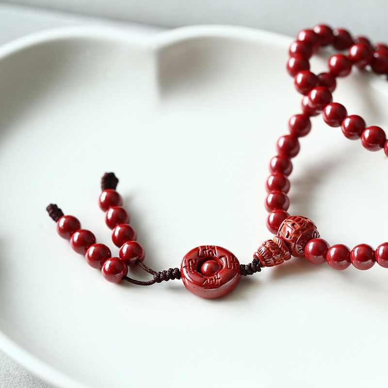 Bead Cinnabar Feng Shui Bracelet – Lucky Charm For Wealth And Good Fortune, Symbolizing Protection And Blessings, Great Gift.