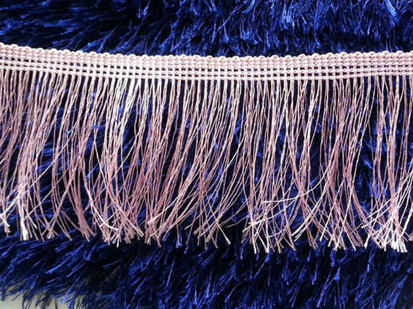 Delicate wholesale ODM polyester fringe trimming tassel for table cloth sofa