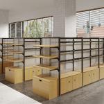 Modern Retail Shelving System for Heavy-Duty Storage Load Capacity of 30-80KG