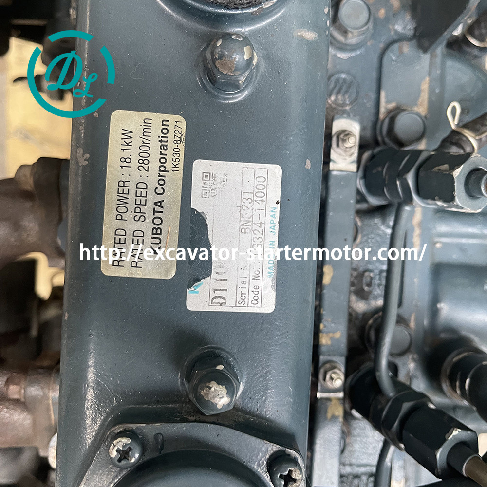 D1105-ES07 Diesel Engine Kubota 1K530-87271 18.1KW/2800rpm U20