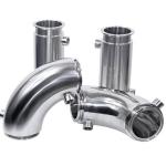 304 316L Stainless Steel Sanitary Fittings Jacketed Insulation Clamp Tee , Elbow