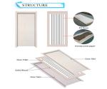 White Internal UPVC Internal Doors Customized Termite Resistant 1000mm Width