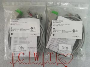 Wholesale 3 Lead W Grab ECG Machine Parts Multi Link Ge Ecg Leads Assy AHA.306M 12FT from china suppliers