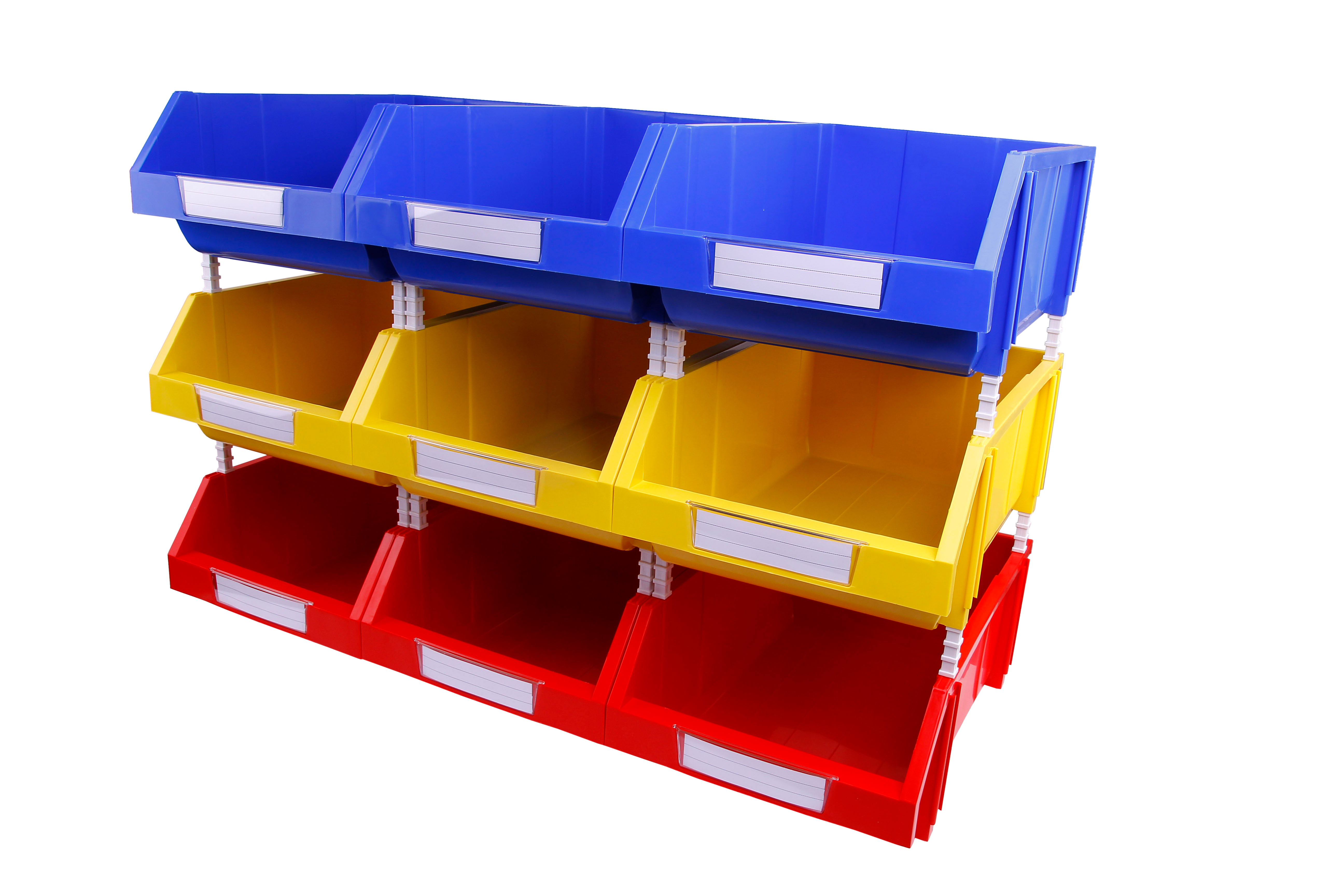 Versatile Open Front Plastic Bins for Easy Access to Tools Internal Size 272x414x94mm