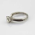 925 Sterling Silver Jewelry Engagement Ring with Clear Cubic Zirconia(R290)