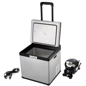 China DC 28L Mini Portable Travel Car Refrigerator Cooler Fridge With LCD Touch Screen on sale