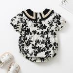 Wholesale Baby Boy Romper Sets Summer Plain Organic Baby Girl Jumpsuit Bodysuit