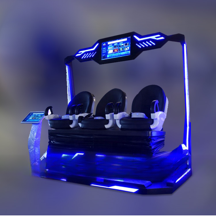 Most Exciting Virtual Realited Movies 3DOF Dynamic Motion 3 Chairs VR Cinema 9D Equipment VR Entertainment VR Park,indoor CN;GUA