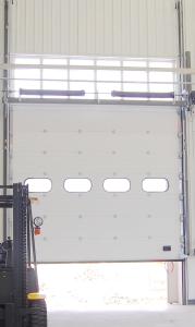Wholesale Wind Load Max 55m/S Industrial Sectional Doors Surface Embossing Anti Breaking from china suppliers