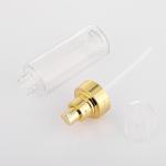 Factory price high quality transparent gold pump lotion body cleanser empty