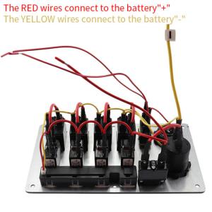 Wholesale 15A IP68 Black 4 Gang Boat Switch Panel Waterproof single touch from china suppliers