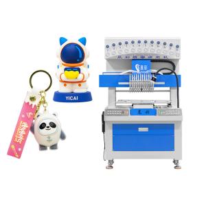 Wholesale Liquid PVC Silicone Rubber Keychain Making Machine 12 Colors from china suppliers