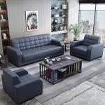 Modern Office Furniture Customized Leather Sofa Set Chinese Style Contemporary 2