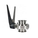 Attractive SS304/SS316 Type Black Trigger Handle Butterfly Valve for DN20-200