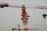 8 Tons Potain Tower Crane QTZ100(TC6012) / Luffing Crane with 125*125*12 Welded
