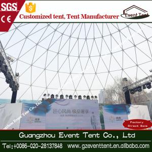 Wholesale Customized Music Festival Large Dome Tent , Rustless White Geodesic Dome Tent from china suppliers